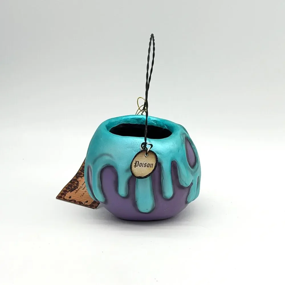Bethany Lowe LeeAnn Kress Small Purple Turquoise Blue Poison Apple Bucket NEW